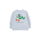 Tinycottons L’Appétit Sweatshirt Cold Grey/Grass Green
