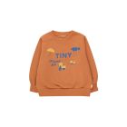 Tinycottons La Pluie Et Tiny Sweatshirt Light Brown/Ultramarine