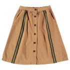 Bonmot Long skirt side stripes Wood