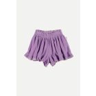 My Little Cozmo Organic toweling ruffle shorts Purple