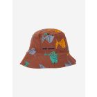 Bobo Choses Multicolor Fish all over hat Brown