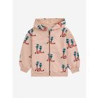 Bobo Choses Dancing Giants all over zipped hoodie Light Pink