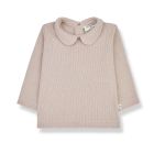 One in the family ANGELICA collar blouse Nude