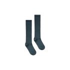 Gray Label Long Ribbed Socks Blue Grey