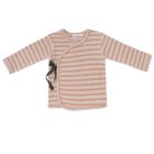 Phil&Phae Teddy baby cardigan stripes Rose Tan