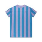 Repose AMS Tee Shirt Dress Bright Blue Block Stripe