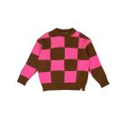 Ammehoela Jumper.12 Sweater Cone-Flower-Brown-Block